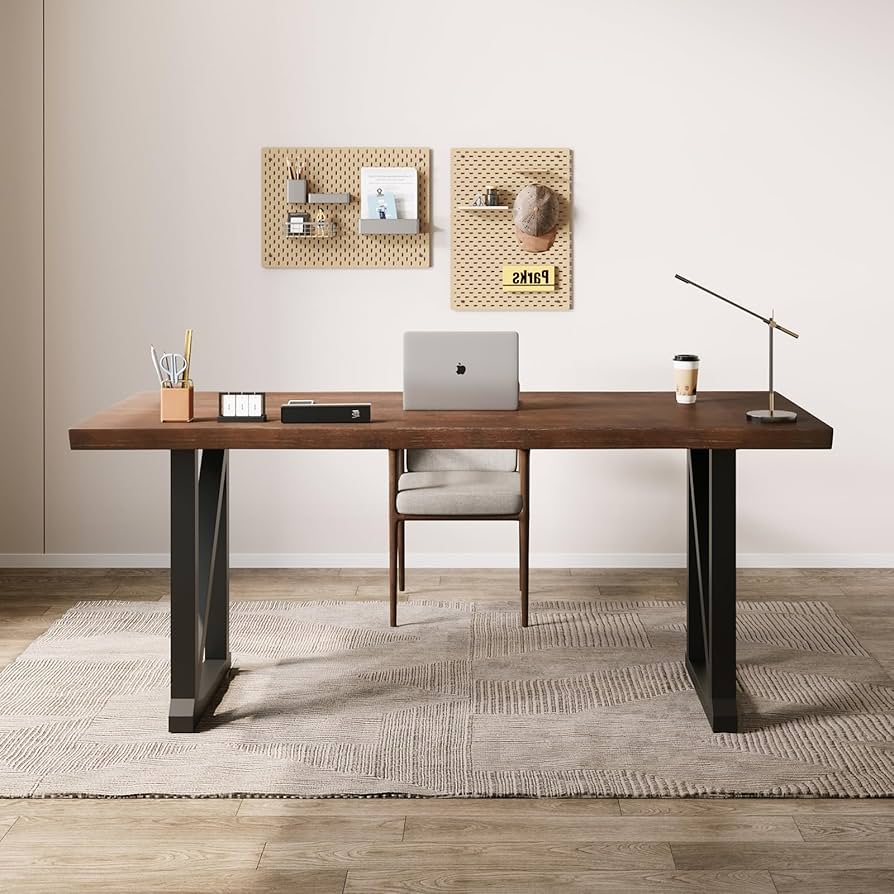 Amazon.com: jmzx store Solid Wood and Metal Modern Industrial 56